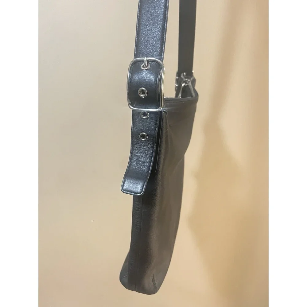 Vintage Coach Ergo 9188‎ Black Leather Large Hobo Shoulder Bag Y2K